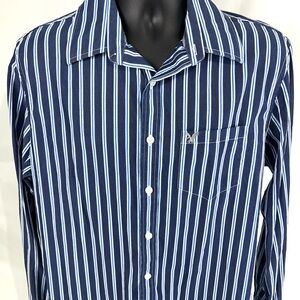 American Eagle Vintage Fit Men's Blue‎ Striped Shirt